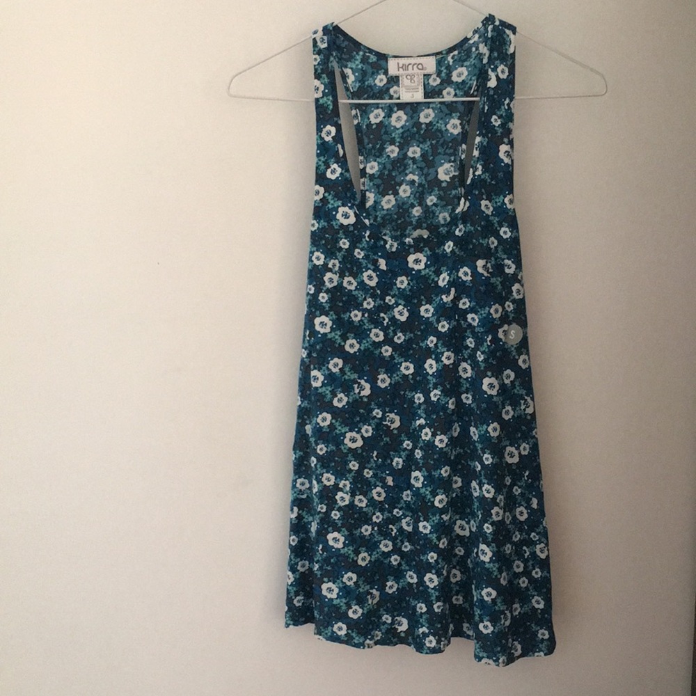 PacSun Blue Color Floral Tanktop with Pocket Size S